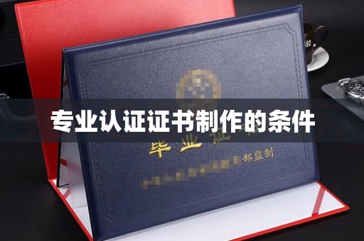 永丰专业认证证书制作的条件