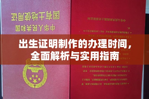 东川出生证明制作的办理时间，全面解析与实用指南
